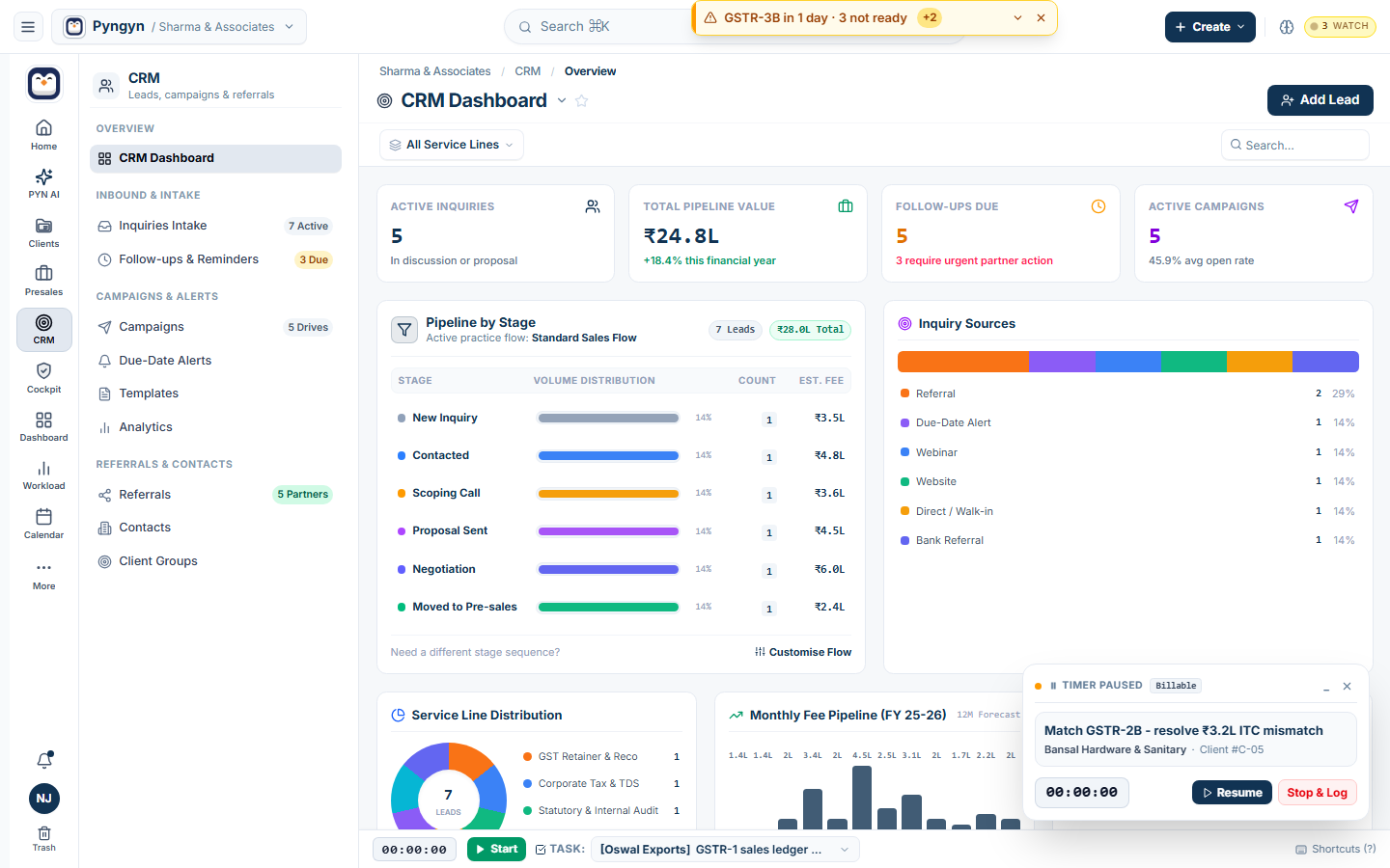 Personal Daily Driver: My Tasks, Review Queue & Timesheets